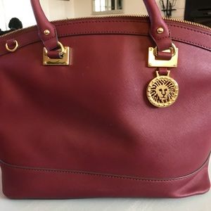 Anne Klein maroon hand bag